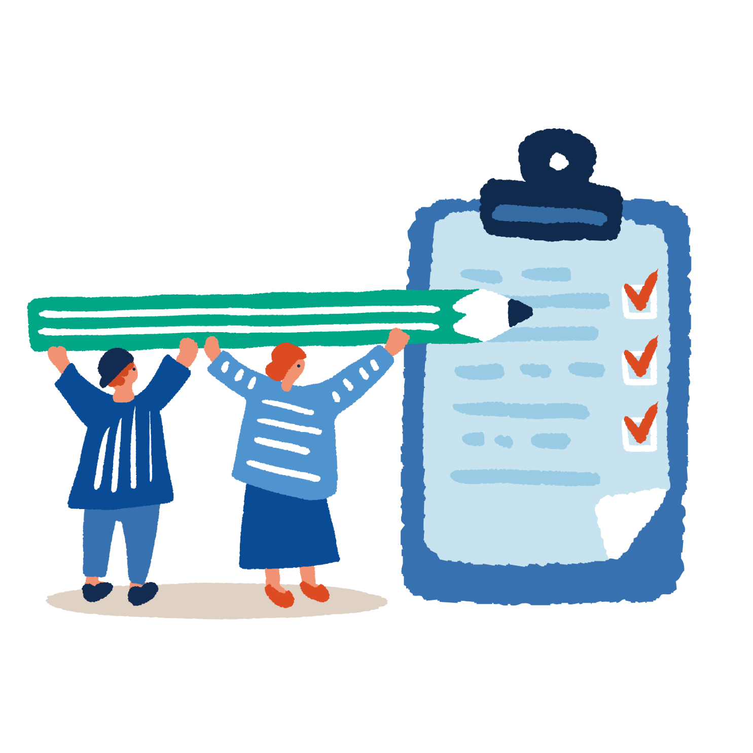 留学ルートを設計するイラスト