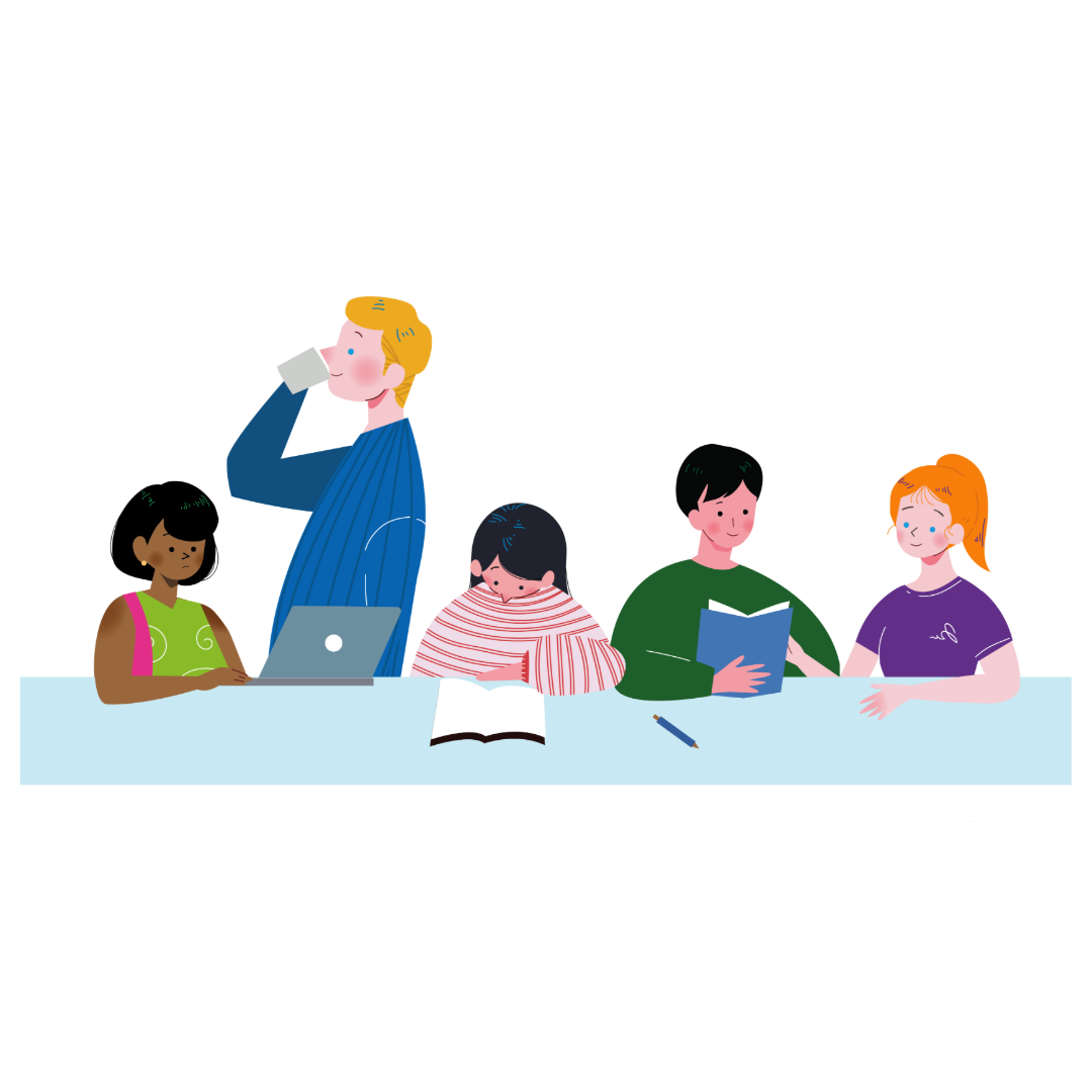 短期留学のイラスト