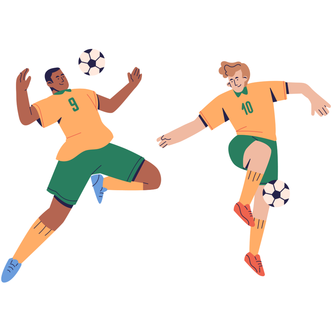 スポーツ留学のイラスト